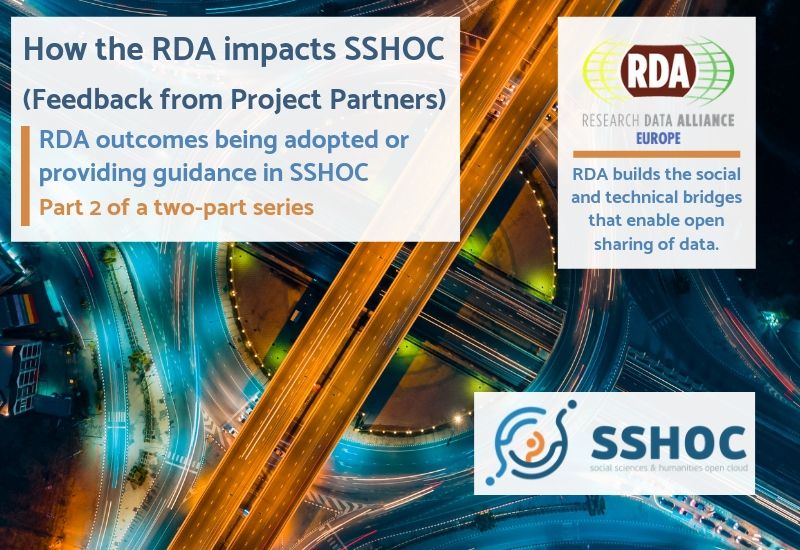 How the RDA impacts SSHOC - Feedback from project partners
